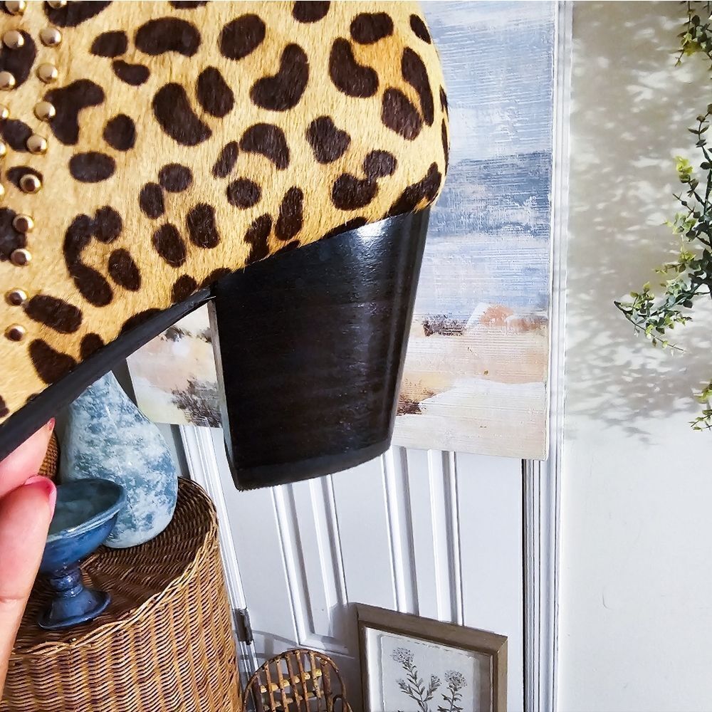 Vionic Leopard Print Ankle Boots - Picture 3 of 14